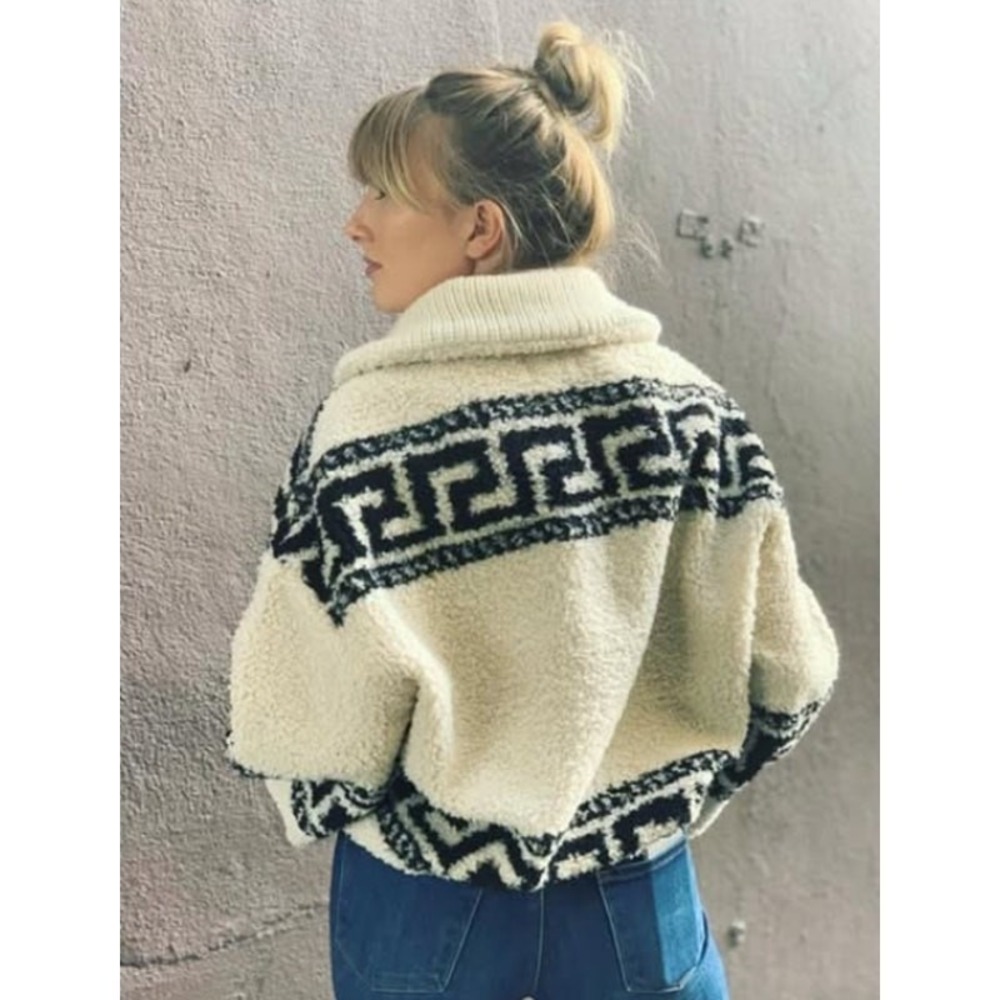 Isabel Marant Etoile Sweater Garner Jumper Women's White Black Size EU38 US Med